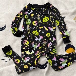 Little sleepies Spooky Halloween Kids Costume Pajama Set - Black and Multicolor